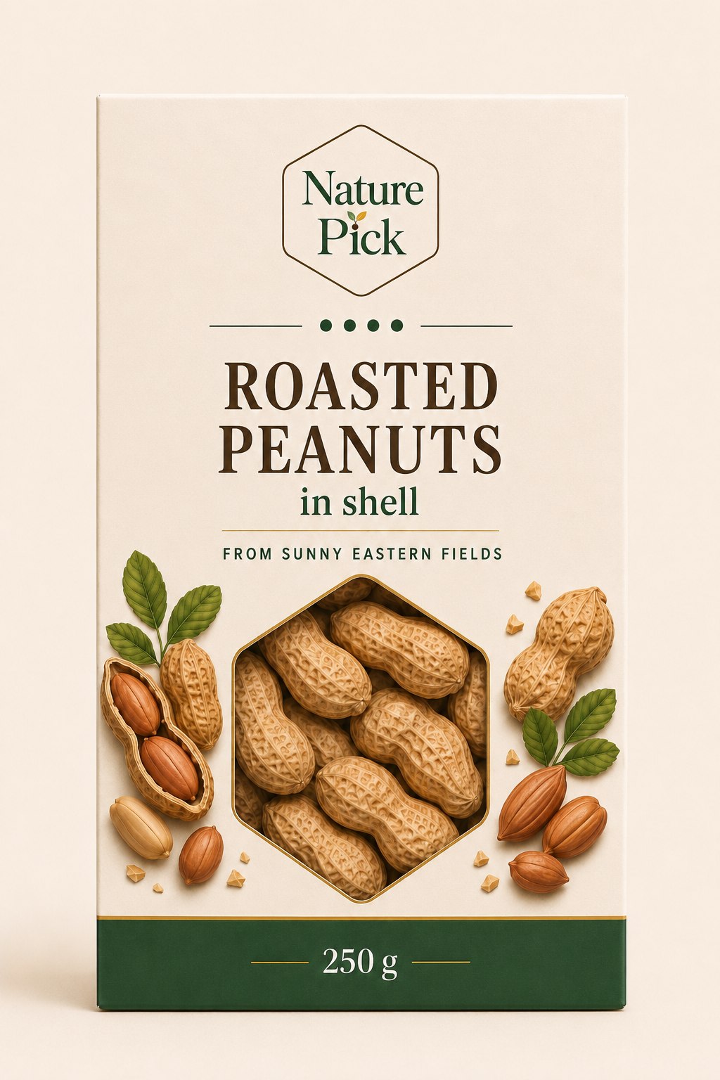 Rostade jordnötter med skal 250 g – Nature Pick