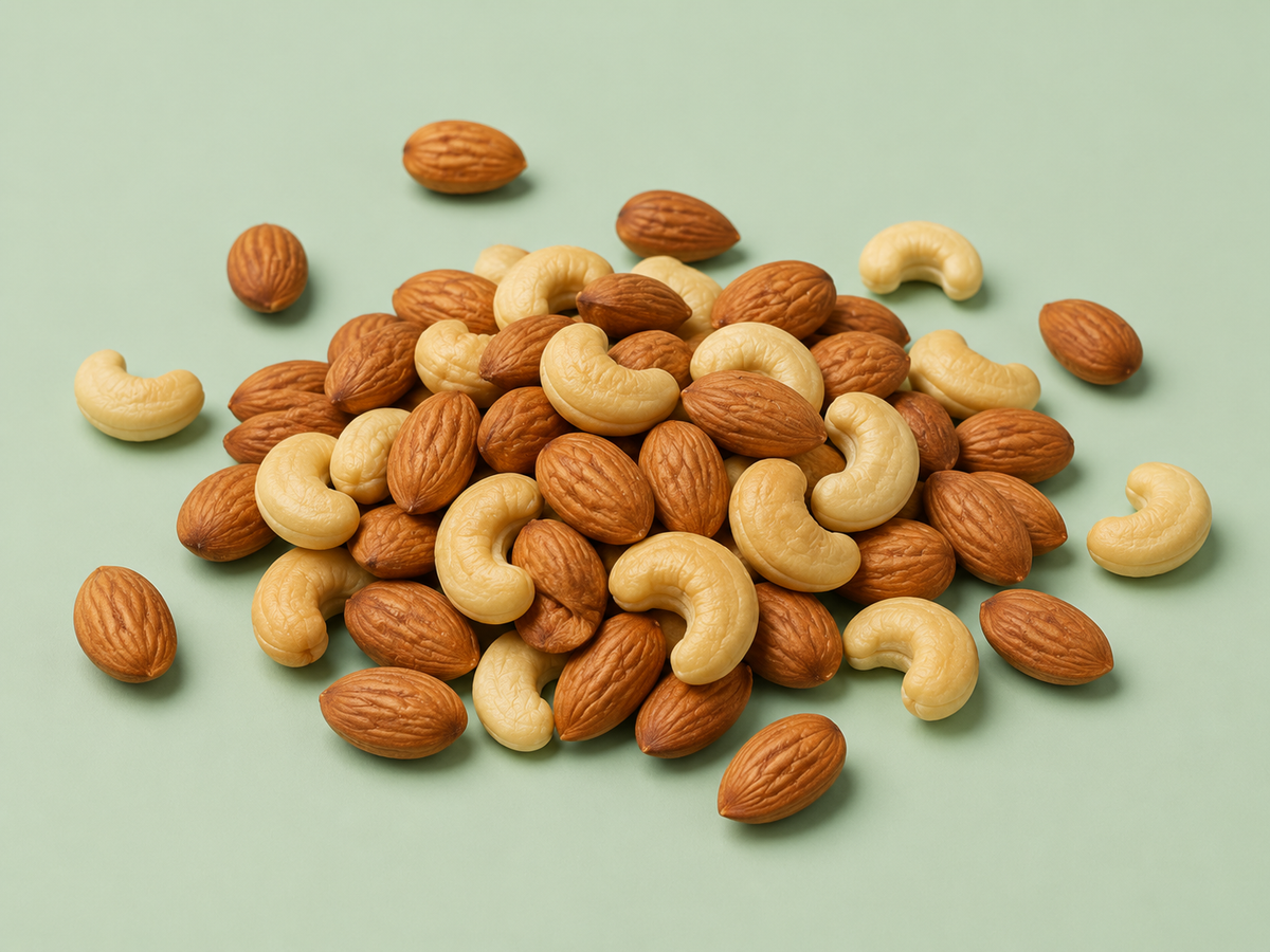 Mandelmix, naturella och skållade mandlar 125 g – bild 2
