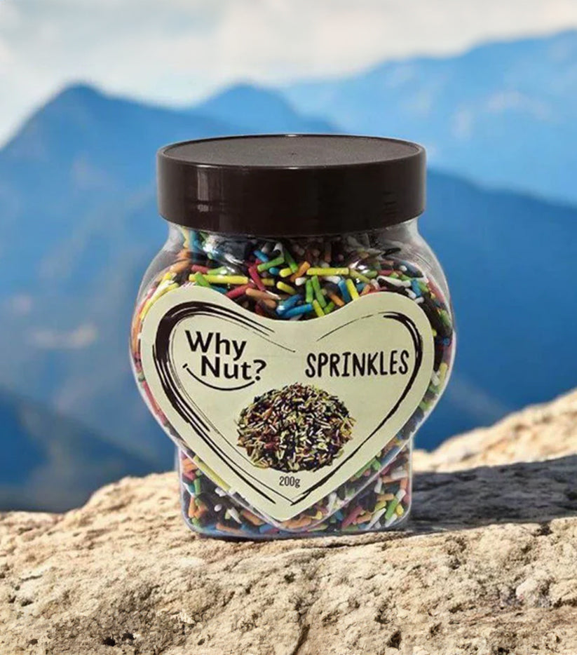 Colorful Dekorativa Strössel by Nature Pick Market, perfect for decorating cakes, donuts, and desserts. Ideal for adding texture and fun to your treats.