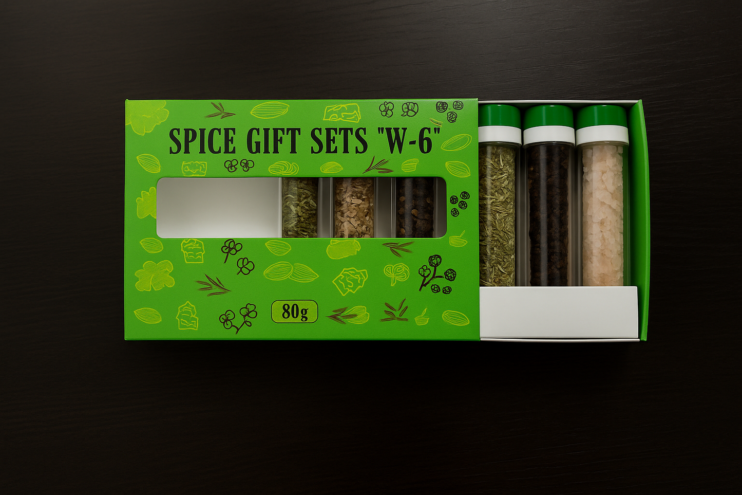 🎁 Gewürz-Geschenkset G-6 – Premium-Geschenkset mit ganzen Gewürzen in Tuben