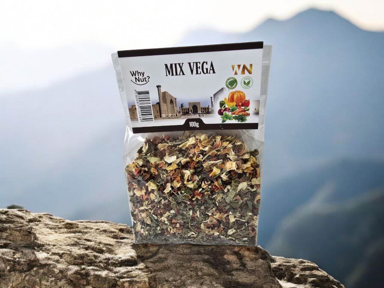 Mix Vega 100 % Vegan by Nature Pick Market featuring a colorful blend of dried vegetables, perfect for enhancing stews with rich flavor and texture.