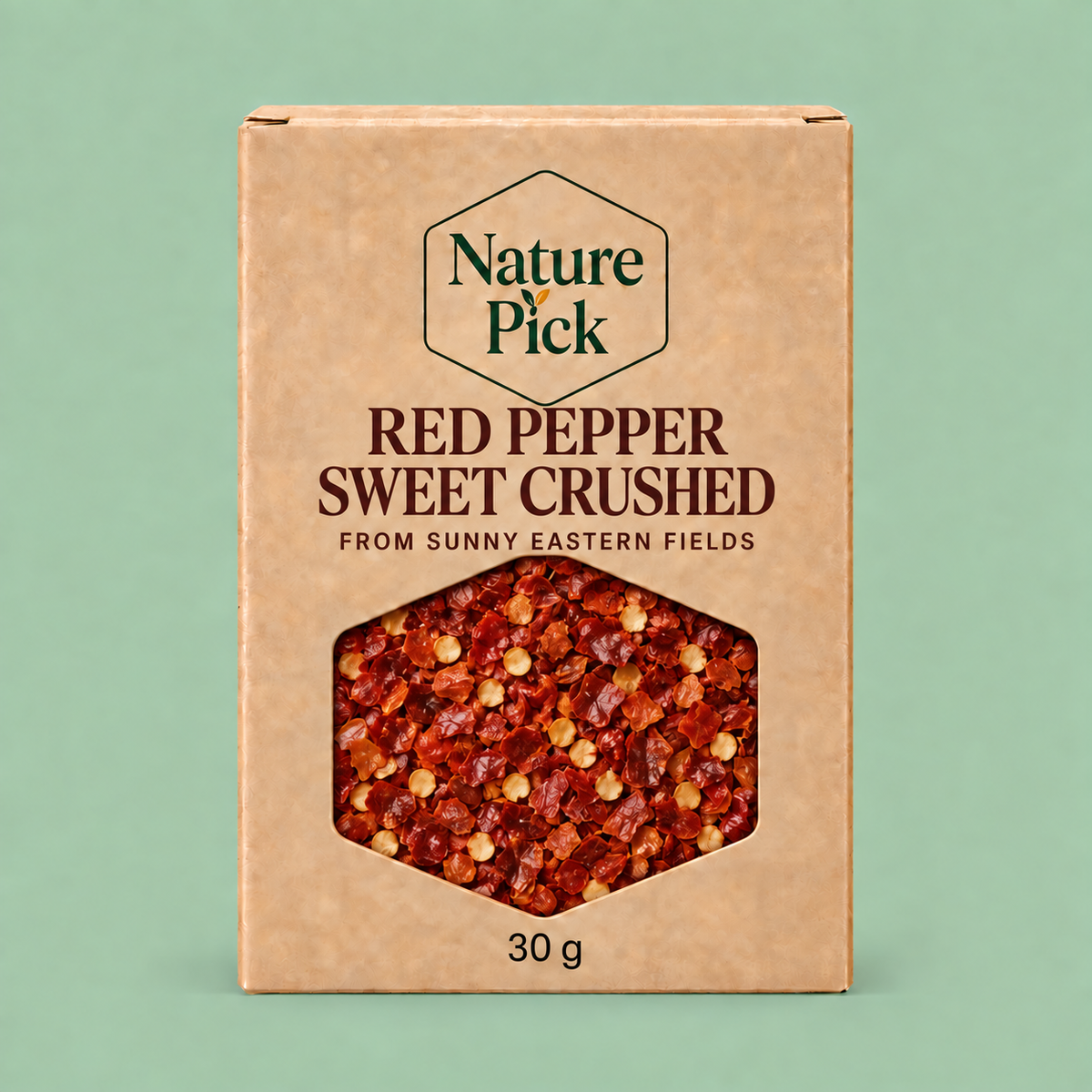 Crushed sweet pepper flakes