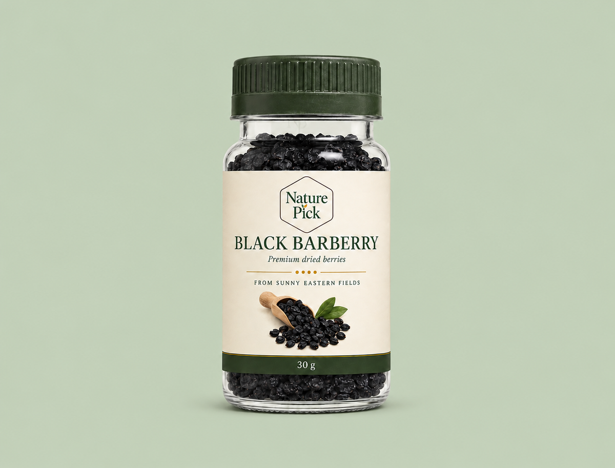 Torkade svarta berberisbär 30 g – Nature Pick
