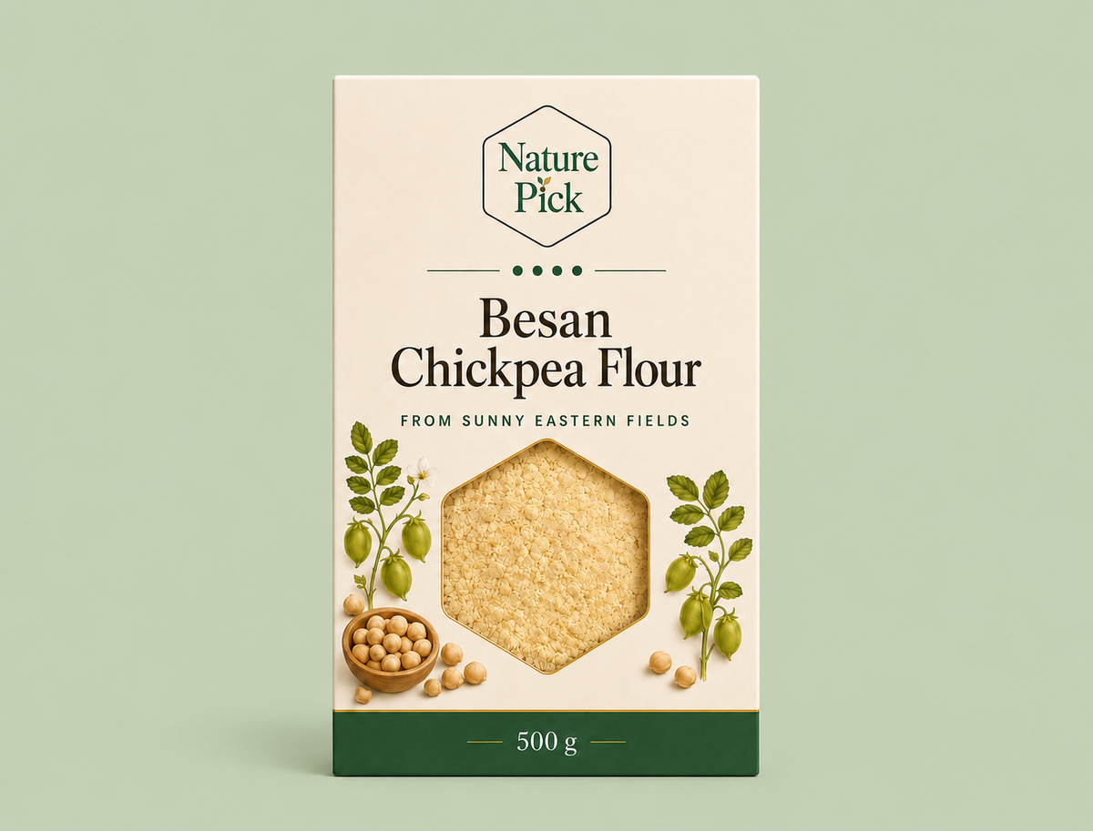 Besan (kikärtsmjöl) 500 g – Nature Pick