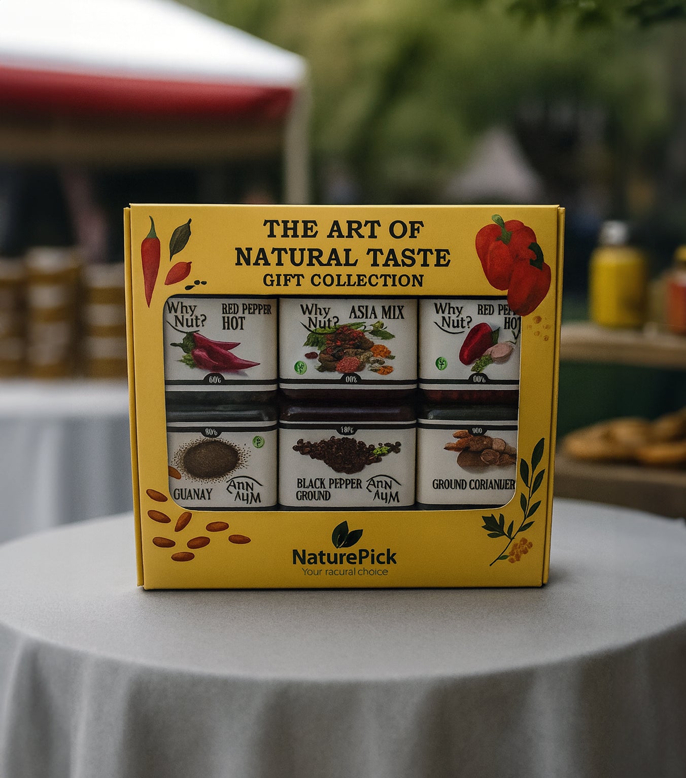 🎁 Premium-Gewürzbox – 6 natürliche Gewürze