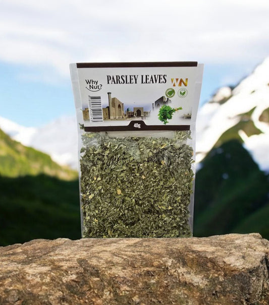 Getrocknete Petersilienblätter