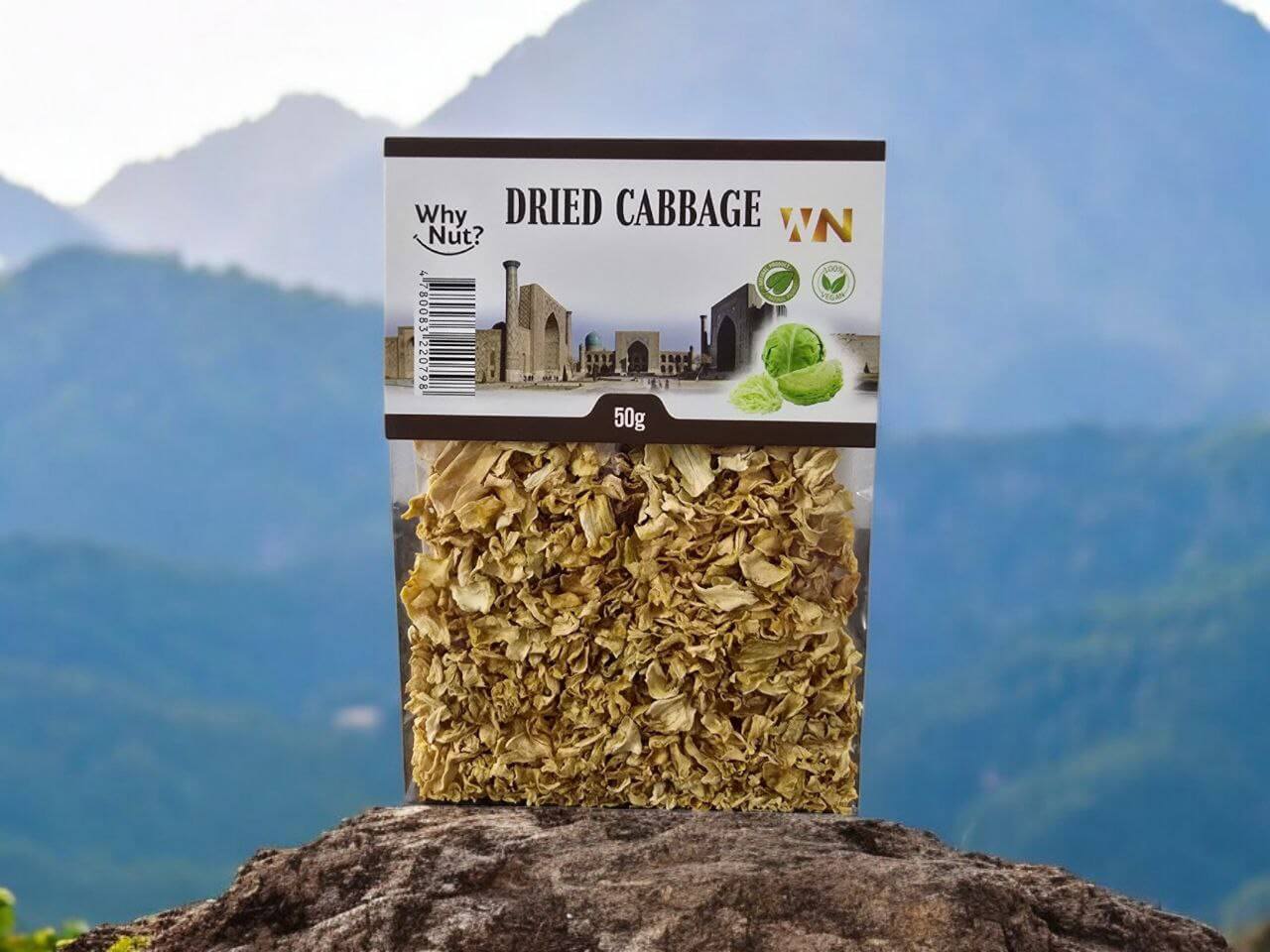 Dried cabbage product from Nature Pick Market, Torkad Kål, perfect for enhancing soups, risottos, and pasta dishes.