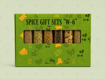 🎁 Gewürz-Geschenkset G-6 – Premium-Geschenkset mit ganzen Gewürzen in Tuben