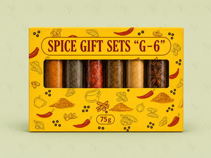 🎁Gewürz-Geschenkset G-6 – Premium-Geschenkset mit gemahlenen Gewürzen in Tuben