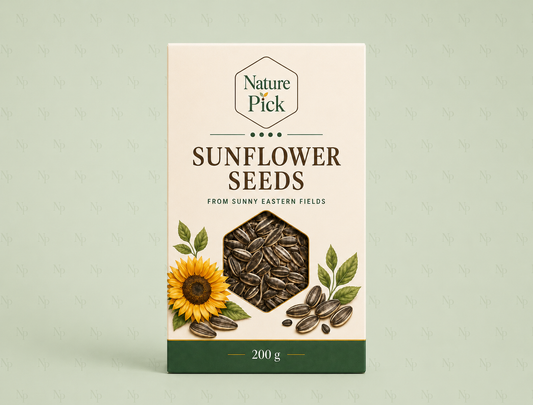 Geröstete und gesalzene Sonnenblumenkerne mit Schale
