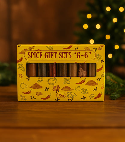 🎁Gewürz-Geschenkset G-6 – Premium-Geschenkset mit gemahlenen Gewürzen in Tuben